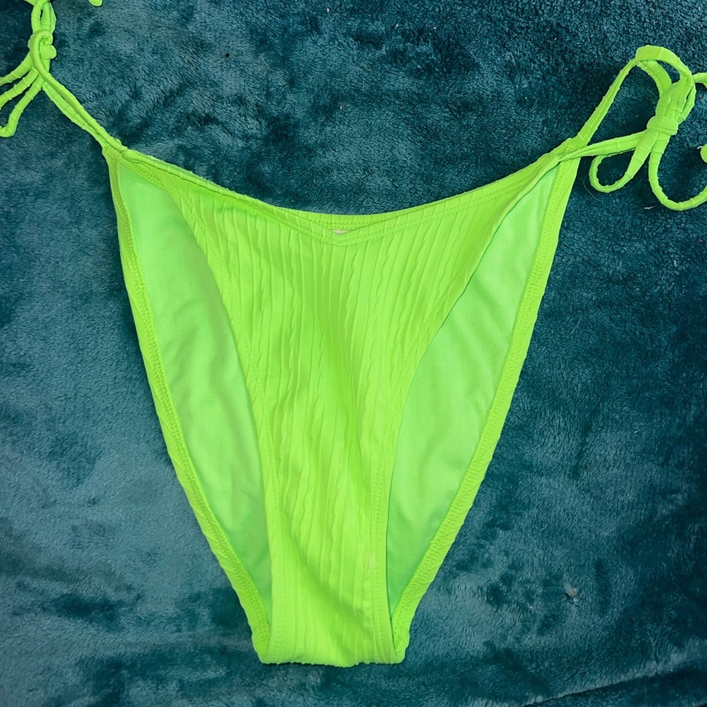 Neon green bikini bottom